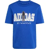 Adidas Camiseta funcional 'x Minecraft' azul / gris claro / negro / blanco