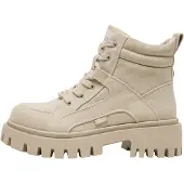 Buffalo Botines con cordones 'Zanos' beige