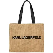 Karl Lagerfeld Bolsa de playa beige oscuro / negro
