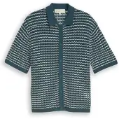 Tom Tailor DENIM Cárdigan petróleo / blanco