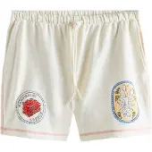 Next Pantalón ecru / azul claro / amarillo / rojo