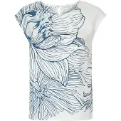 TATUUM Blusa 'Tossa' azul / azul oscuro / blanco