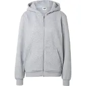 Urban Classics Sudadera con cremallera gris moteado