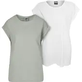 Urban Classics Camiseta menta / blanco