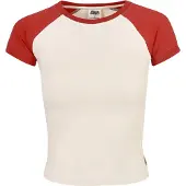 Urban Classics Camiseta crema / rojo