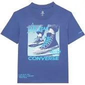 Converse Camiseta 'PHOTO REAL CNV SNKR' turquesa / añil / azul cielo / blanco