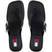Tommy Hilfiger Sandalias de dedo 'Kitten Heel Toe Post' negro