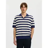 Selected Camiseta navy / blanco