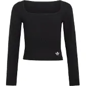 Adidas Originals adidasCAMISETA DE MANGA LARGA SLIM FRONT SQUARE COLLAR 164 Black Niño