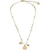 Liu Jo Collana elegante placcata in oro con pendenti Icones LJ3160
