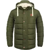 Blend Chaqueta de invierno 'BHFrederic' verde / blanco natural