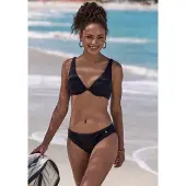 LASCANA Top de bikini negro