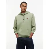 Tommy Hilfiger Sudadera 'Tommy Badge Brushed' verde pastel