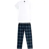 G-Star Pijama largo azul / azul oscuro / blanco