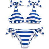 Gisela Bikini azul / blanco
