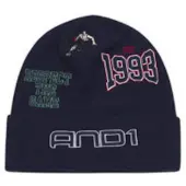 AND1 Gorra azul cian / rojo / negro / blanco