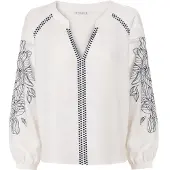 TATUUM Blusa 'Konti' navy / blanco