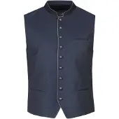 Marjo Chaleco tradicional 'Grünenbach' azul oscuro / gris