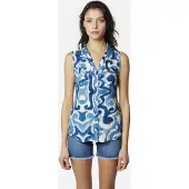 KOROSHI Blusa azul / azul cielo / blanco