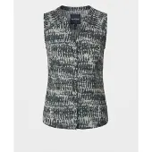 KOROSHI Blusa azul cian / verde pastel / negro