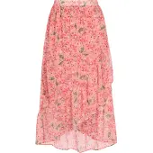 Faina Falda verde / coral / rojo