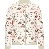 MO Chaqueta de entretiempo oliva / naranja / rojo / offwhite