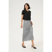 Kaffe Falda 'Lotte' gris / negro