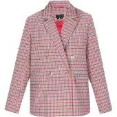 Faina Blazer azul / rosa / rojo