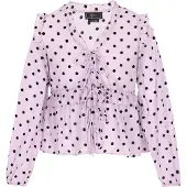Faina Blusa 'Fashion Look' lila / negro
