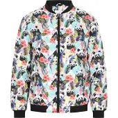 MO Chaqueta de entretiempo azul oscuro / altrosa / negro / blanco
