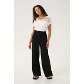 Cream Pantalón de pinzas 'CRSiki' negro