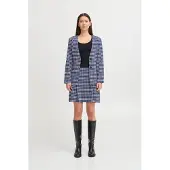 Ichi Blazer 'KATE CHECLÉ' azul / blanco