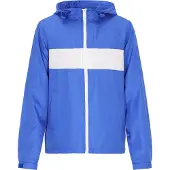 Mimo Chaqueta de entretiempo azul real / blanco