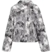 IZIA Chaqueta de entretiempo gris / gris claro / blanco