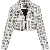 Faina Blazer 'Fashion Look' negro / blanco