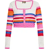 Ebeeza Cárdigan azul / naranja / rosa / offwhite