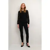 Cream Blusa 'Kit' negro