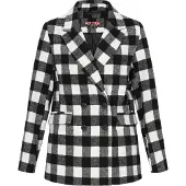Mymo Blazer gris claro / negro / blanco