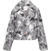 IZIA Chaqueta de entretiempo 'Fashion Look' gris / gris oscuro / blanco