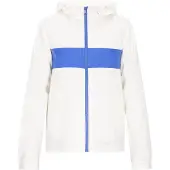 Mimo Chaqueta de entretiempo azul claro / blanco