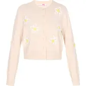 Mymo Cárdigan beige / amarillo / offwhite
