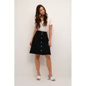 Cream Falda 'Alma' negro