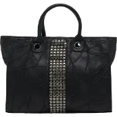 Faina Bolso de mano negro / plata