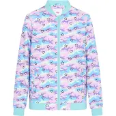 Mymo Chaqueta de entretiempo azul cian / lila / rosé / blanco