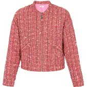 IZIA Chaqueta de entretiempo oliva / lila / magenta / rosa claro