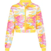 Mymo Chaqueta de entretiempo azul claro / naranja / rosa / blanco