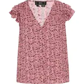 Faina Blusa 'Fashion Look' malva / lavanda / melón / negro