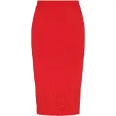 Faina Falda rojo claro / plata