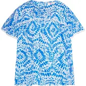 IZIA Blusa azul / blanco