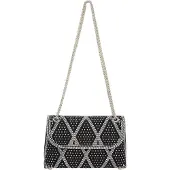 Faina Bolso de hombro gris basalto / negro